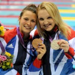 iz Johnson wins Bronze (Left) and Charlotte Henshaw wins Silver (Right) in final of the Womens 100m Breaststroke SB6. (Photo: Clare Green/ParalympicsGB)