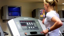 Lady working out at STV gym
