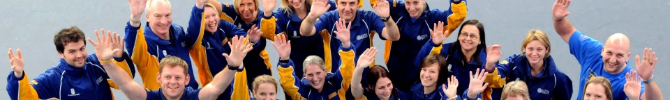 About - group shot of staff at the Sports Training Village