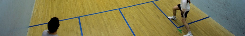 Squash court at the Founders Hall