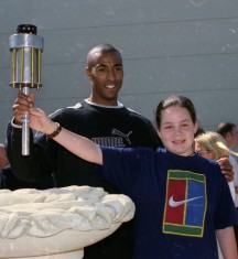 Colin Jackson opening new Sports facility May 1997