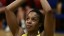 Pamela Cookey taking a shot vs Celtic