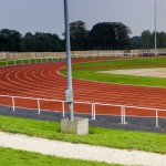 Outdoor athletics track