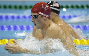 London Olympics Swimming Men - Michael Jamieson in 200m Breaststroke semifinal