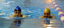 Swimming at the 50m pool Swimming at the 50m pool