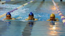 Swimming at the 50m pool