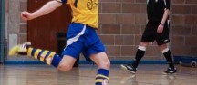 Futsal Ian Parkes in action
