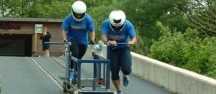 Push Start Track Push Start Track - bobsleighers training