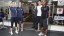 The official opening of the new Performance Gym with (left to right) Amy Williams, Freyja Prentice, Professor Kevin Edge, Michael Jamieson and Chris McLeod (photo by Digitalscape)