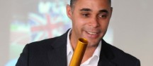 Jason Gardener with baton