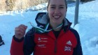 Lizzy Arnold Skeleton Junior World Champion. Photo by TASS.