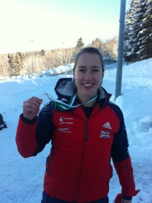 Lizzy Arnold Skeleton Junior World Champion. Photo by TASS.