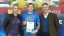 Andy Burns - athlete of the month with Sponsors Oakley and Stephen Baddeley
