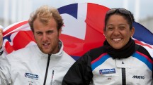 Niki Birrell and Alexandra Rickham,SKUD,GBR 45,Winners of the IFDS Worlds 2011 (Richard Langdon/ Skandia Team GBR)