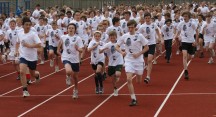 Olympic Day Run - On your marks, get set - go! Photo: Debi Holland