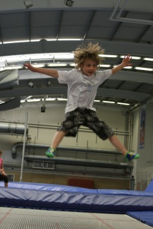 Trampolining fun at the Gold Rush Day