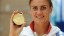 Heather Stanning with her gold medal
