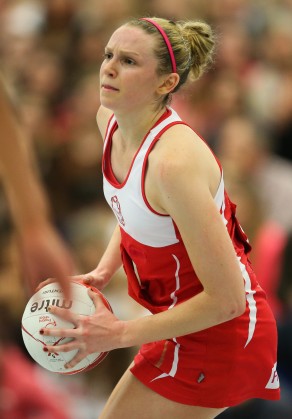 Joanne Harten of England Netball. Photo: Backpage Images