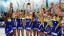 Team Bath celebrate winning the Fast Net Grand Prix netball trophy