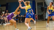 Netball action by Mike Varey