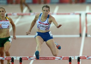 Eilidh Child in the 400m hurdles final at Glasgow 2014 Commonwealth Games (Martin Rickett/PA Wire/Press Association Images)