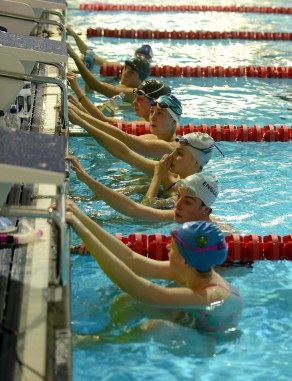 Pentathlon GB train in new London 2012 Legacy Swimming Pool. PICTURE: Clare Green