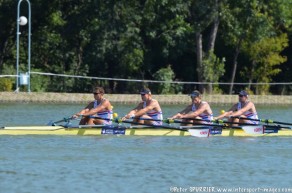 Frazier Christie World U23s 2015 Frazier Christie (second from right) in the men's quad at the World U23 Championships in Plovdiv, Bulgaria