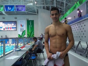 Thomas Tsiopanis at the Nambu University International Aquatics Center in Gwangju