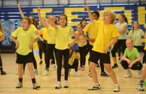 The flash-mob dance which welcomed the Rugby World Cup to the University of Bath