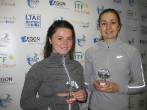 Sarah Beth Askew and Olivia Nicholls won the women's doubles title at the Aegon GB Pro-Series in 2015 