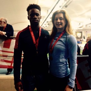 Josh Olawore (long jump) and Beth Close (60m hurdles) both won gold at the 2016 BUCS Nationals