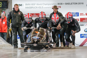 The GB four-man bobsleigh team crashed out of the 2016 World Championships as they were on course for a historic medal. PICTURE: Mike Varey