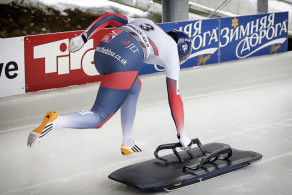 Laura Deas at the 2016 Skeleton World Cup. PICTURE: Mike Varey