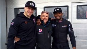 The BBSA tweeted this picture of Bruce Tasker, Performance Director Gary Anderson and Joel Fearon after a fourth-placed finish at the 2016 World Championships