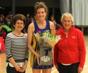 Karla Moster was player of the match for Team Bath Netball against Loughborough Lightning, March 2016