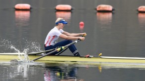 Vicky Thornley on her way to victory at the GB Rowing Team Olympic Trials. PICTURES: Peter Spurrier / Intersport Images