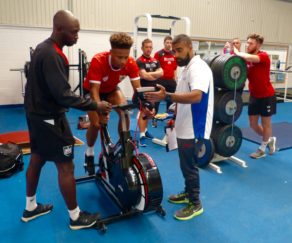 Bristol City player Bobby Reid during the 'pre pre-season' testing at the University of Bath, June 2016