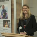 Dr Stephanie Cook is inducted into the Hall of Fame for Sport, May 2016