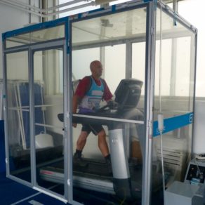 Mark Skimming training in the University of Bath altitude chamber