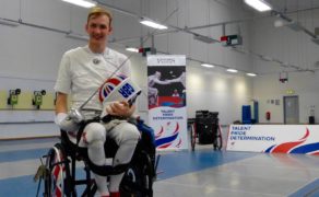 Rio 2016 Paralympic Games wheelchair fencing preparation camp at the University of Bath, August 2016. Piers Gilliver.