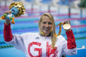 Stephanie Millward won S8 100m backstroke gold at the Rio 2016 Paralympic Games. PICTURE: onEdition