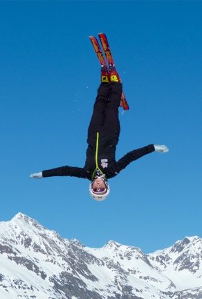 Aerial skier Elodie Wallace takes flight 