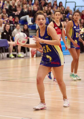 Paige Reed made her first start in the Superleague for Team Bath Netball against Sirens, May 2017