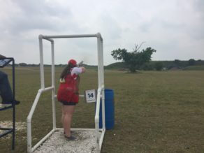 University of Bath student Emma Stacey represented England at the 2017 World Clay-Pigeon Shooting Championships