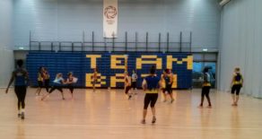 Team Bath Netball in training on Tuesday ahead of Final Four