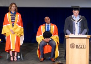 Jason Gardener and Amy Williams Honorary Degree ceremony, June 2017