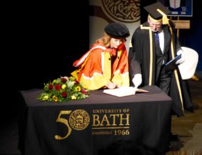 Jason Gardener and Amy Williams Honorary Degree ceremony, June 2017