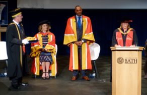 Jason Gardener and Amy Williams Honorary Degree ceremony, June 2017