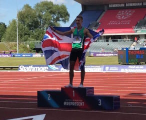 David King won the 110m hurdles title at the 2017 British Athletics Team Trials