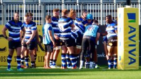 Thirteen University of Bath rugby players were in the Bath United squad for the A League defeat to Saracens Storm, September 2017